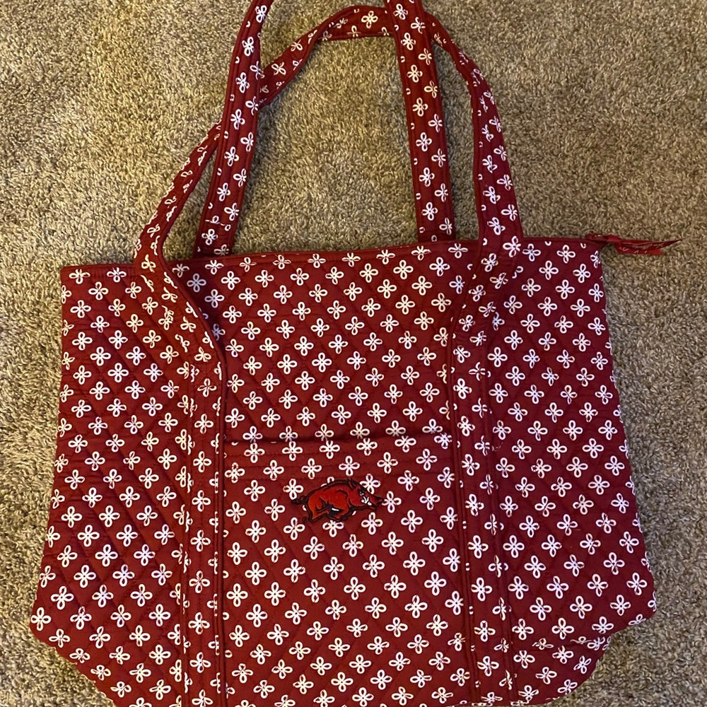 BNWT Vera Bradley University of Arkansas Tote Bag